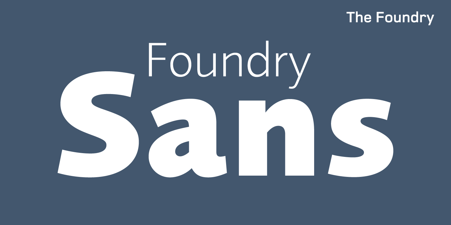 Foundry Sans Font preview